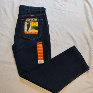 Y2K Rustler Wrangler Bootcut Jeans 33x30 Vintage NOS NWT Denim 90s Mexico